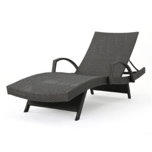 SALEM PE WICKER CHAISE LOUNGE WITH ARM - Image 2