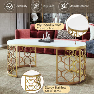 Oval Shaped Coffee Table - Image 2