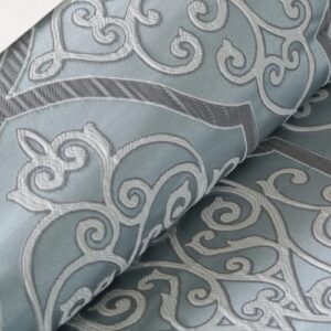 12 Piece Comforter Set With Cotton Bed Sheets Blue Queen - Image 2