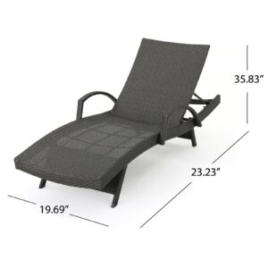 SALEM PE WICKER CHAISE LOUNGE WITH ARM - Image 6