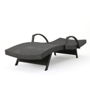 SALEM PE WICKER CHAISE LOUNGE WITH ARM - Image 4