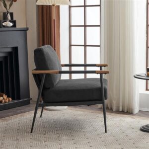 Lounge Chair Armchair With Metal Frame - Image 7