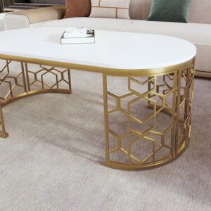 Oval Shaped Coffee Table - Image 4