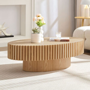 Modern Handmade Drum Coffee Table - Image 2